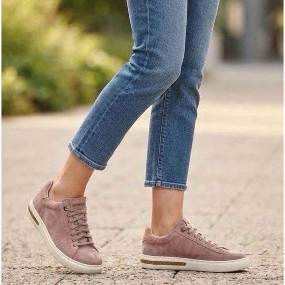 Birkenstock Bend Low pink clay suede SZ 38 NEW